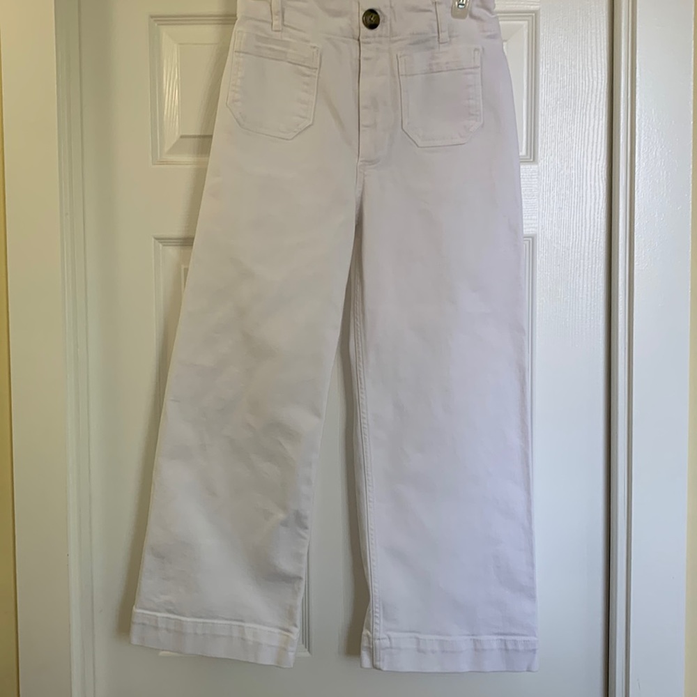 Super Cute Denim Wide Leg Cropped Sailor Jeans “The Skipper”